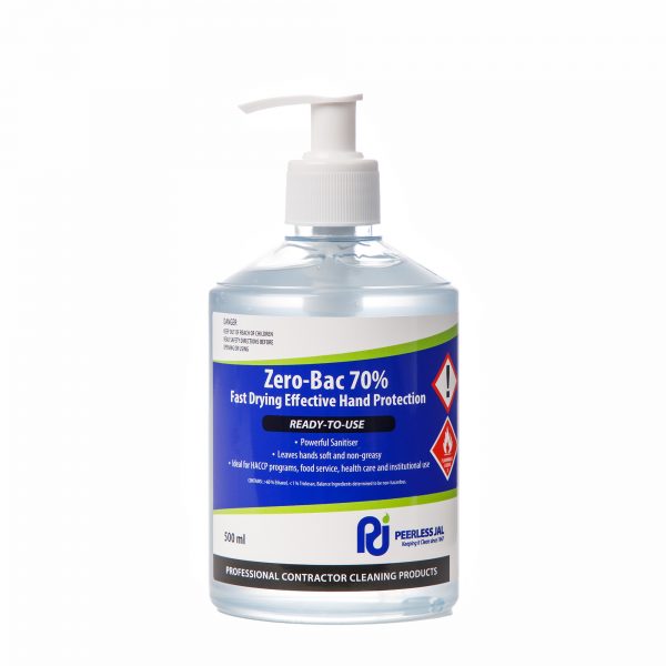 Zero-Bac 70% Alcohol Hand Sanitiser Gel 500ML