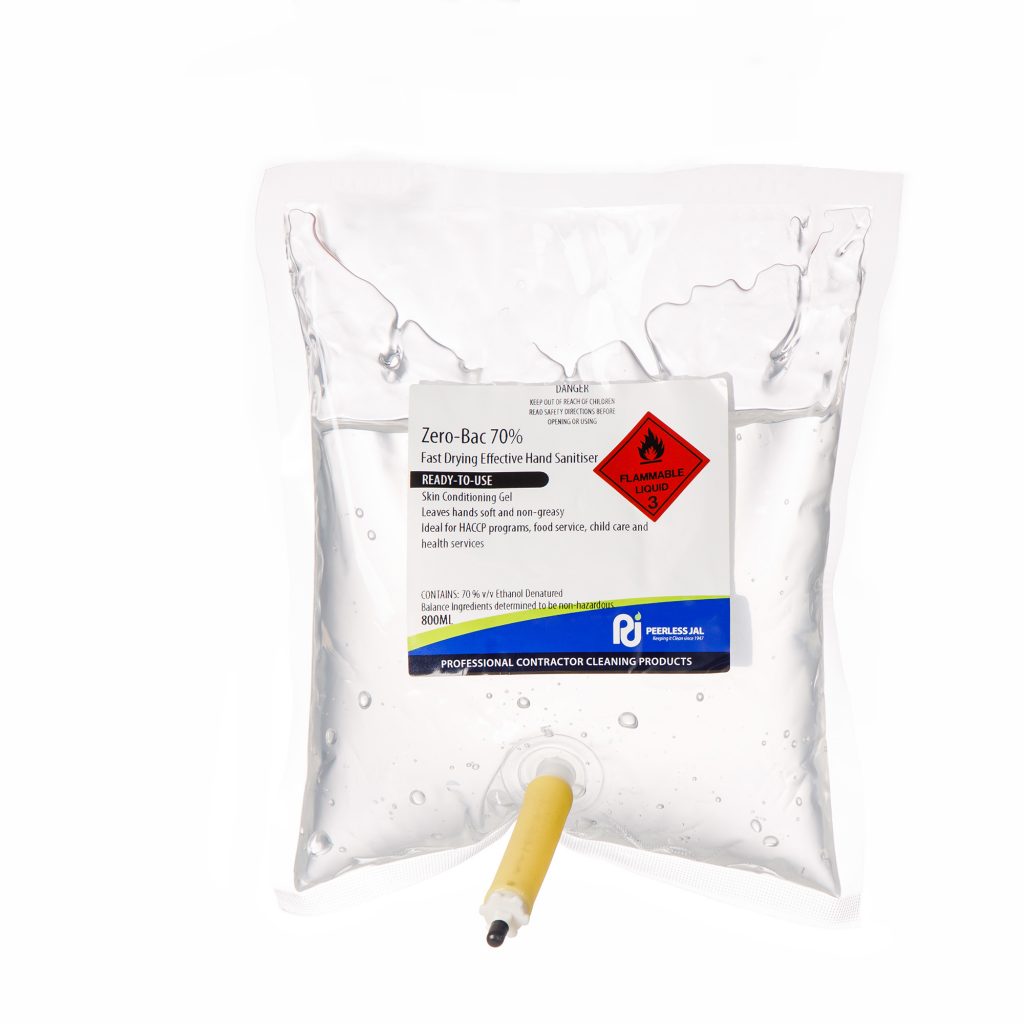Zero Bac Test Zero-Bac 70% Alcohol Hand Sanitiser Gel | Peerless JAL
